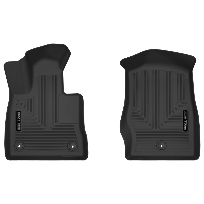 Ford Explorer Floor Mats - Front - Husky Liners - X-act Contour - Black - `20-`27